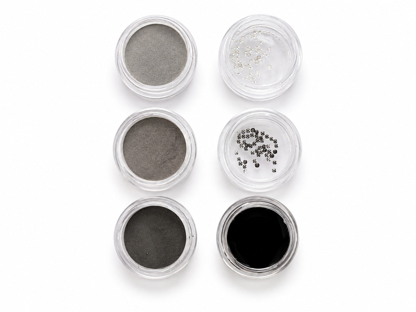 Ensemble de poudre nuance de gris